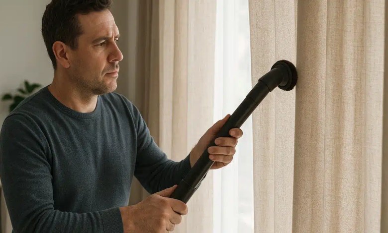 Entenda por que cortinas acumulam 70% da poeira da casa e como higienizar sem lavar