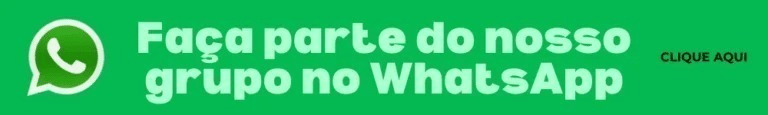 Banner com convite para participar de um grupo no WhatsApp, com fundo verde e texto em letras brancas, destacando a frase 'Faça parte do nosso grupo no WhatsApp'.