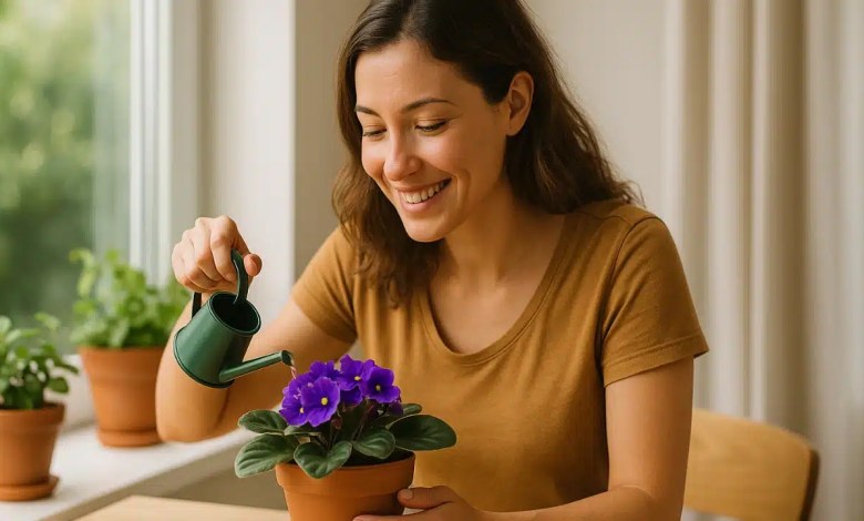 Quer violeta com flores o ano todo Evite esse erro simples na rega