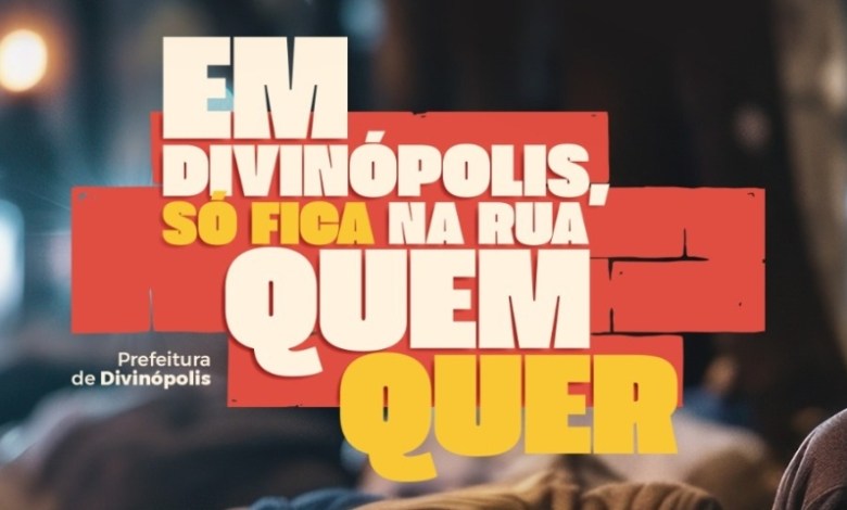 Prefeitura de Divinópolis lança campanha sobre pessoas em situação de rua e rede de acolhimento