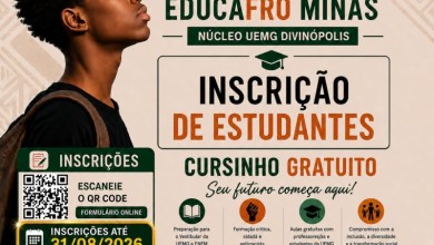 Inscrições do Cursinho Pré-Vestibular Comunitário Educafro Minas em Divinópolis