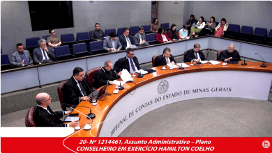 Fachada do TCEMG em alerta sobre gastos com pessoal do Governo de Minas e do TJMG