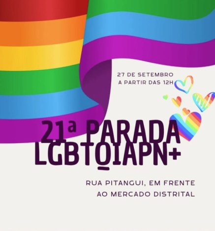 Público na 21ª Parada LGBTQIAPN+ de Divinópolis, com atrações culturais e musicais