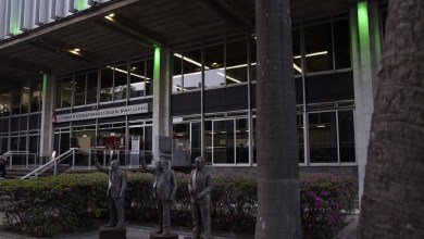 Palácio da Inconfidência iluminado de verde pela ALMG em Belo Horizonte