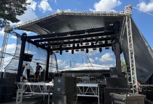 Praça da Bíblia, em Divinópolis, recebe montagem para o Festival Sertanejo