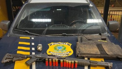 Viatura da PRF em operação na BR-040, em Sete Lagoas (MG)