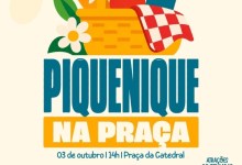 Piquenique na Praça na Praça da Catedral, em Divinópolis, com atrações gratuitas para crianças e famílias